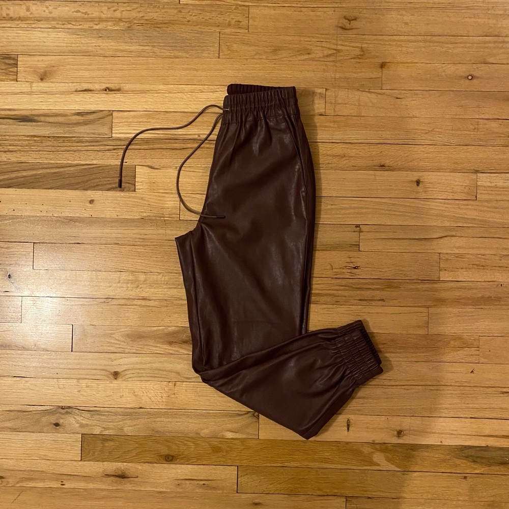 DYNAMITE Sacha Faux Leather Jogger